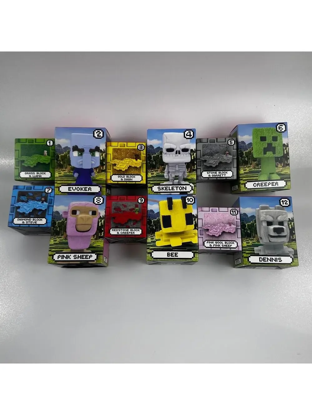 McDonald's Minecraft Happy Meal Toys Unisex Full Set of 12 Multicolor 2025Series